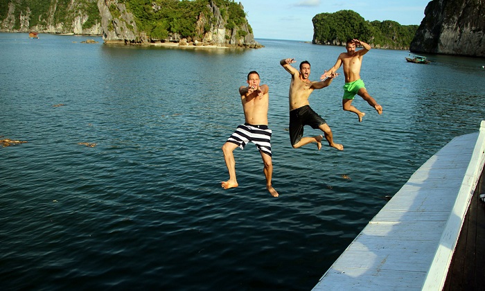 Swimming Halong Bay